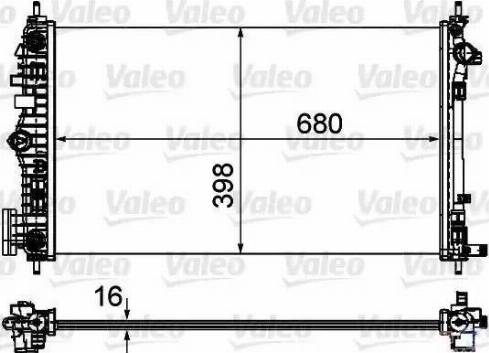 Valeo 735484 - Radiator, engine cooling autospares.lv