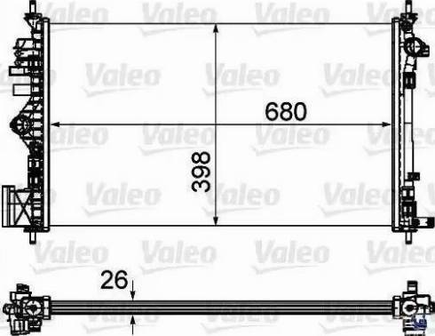 Valeo 735488 - Radiator, engine cooling autospares.lv