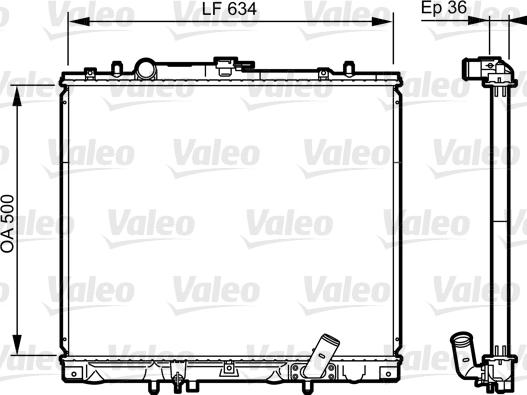 Valeo 735420 - Radiator, engine cooling autospares.lv