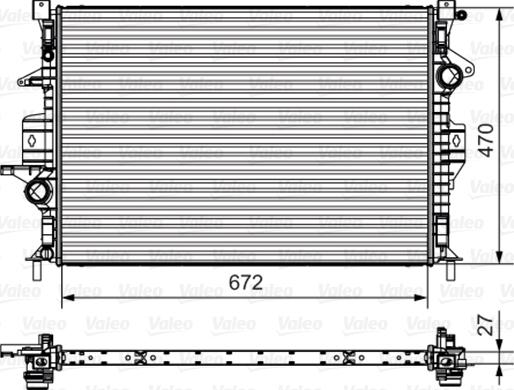 Valeo 735551 - Radiator, engine cooling autospares.lv