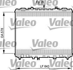 Valeo 735506 - Radiator, engine cooling autospares.lv