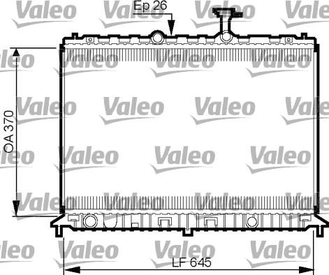 Valeo 735501 - Radiator, engine cooling autospares.lv