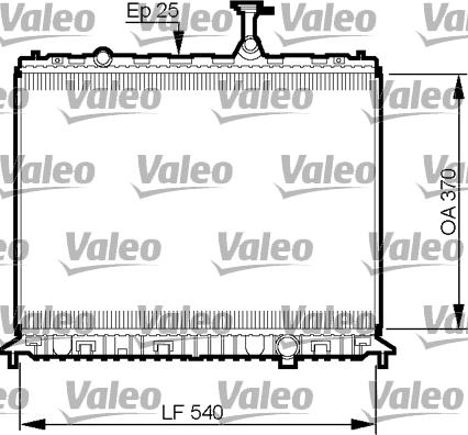 Valeo 735508 - Radiator, engine cooling autospares.lv