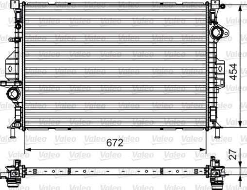 Valeo 735601 - Radiator, engine cooling autospares.lv