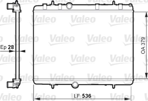 Valeo 735608 - Radiator, engine cooling autospares.lv