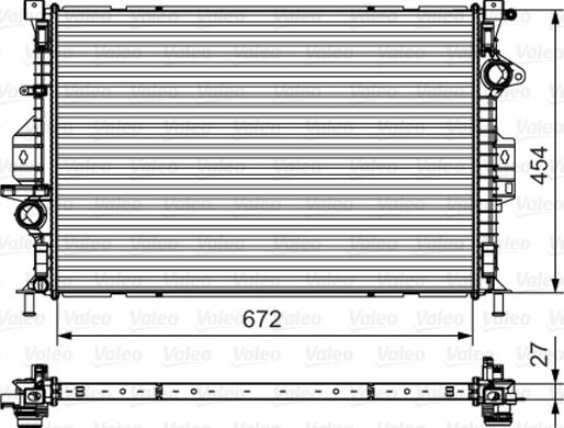 Valeo 735602 - Radiator, engine cooling autospares.lv