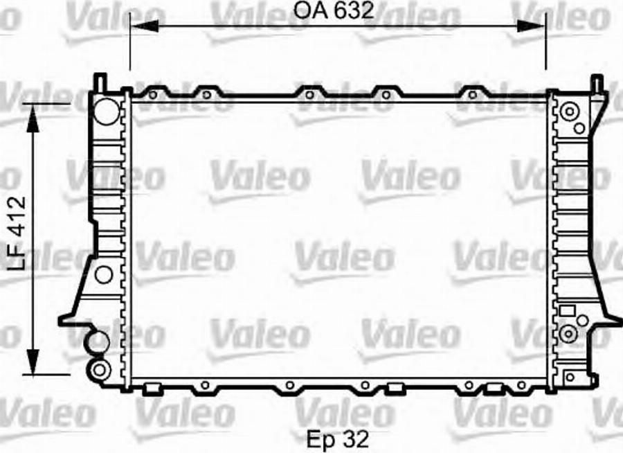 Valeo 735094 - Radiator, engine cooling autospares.lv