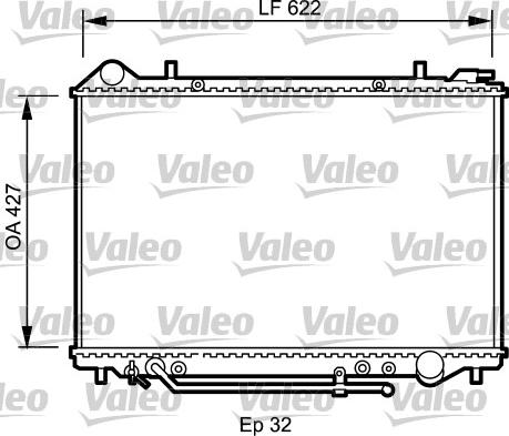 Valeo 735095 - Radiator, engine cooling autospares.lv