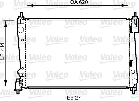 Valeo 735041 - Radiator, engine cooling autospares.lv