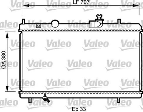 Valeo 735068 - Radiator, engine cooling autospares.lv