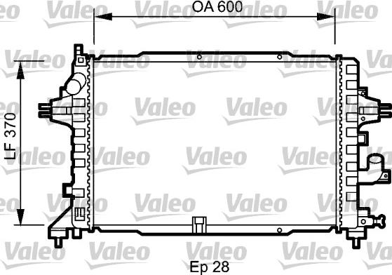 Valeo 735080 - Radiator, engine cooling autospares.lv