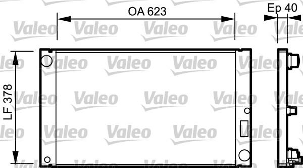 Valeo 735036 - Radiator, engine cooling autospares.lv