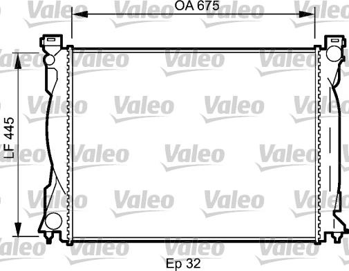 Valeo 735031 - Radiator, engine cooling autospares.lv