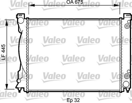 Valeo 735028 - Radiator, engine cooling autospares.lv