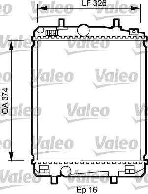 Valeo 735070 - Radiator, engine cooling autospares.lv
