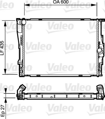 Valeo 735194 - Radiator, engine cooling autospares.lv