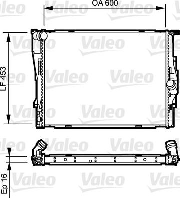 Valeo 735195 - Radiator, engine cooling autospares.lv