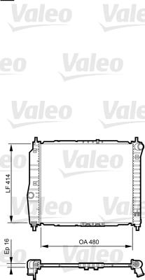 Valeo 735157 - Radiator, engine cooling autospares.lv