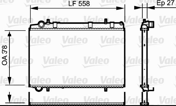 Valeo 735136 - Radiator, engine cooling autospares.lv