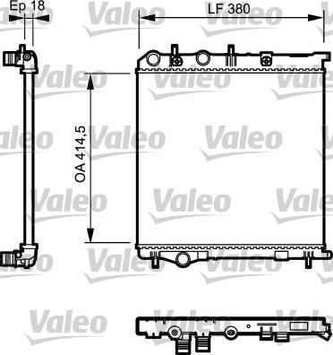 Valeo 735125 - Radiator, engine cooling autospares.lv