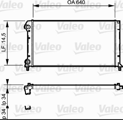 Valeo 735171 - Radiator, engine cooling autospares.lv