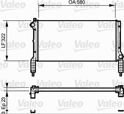 Valeo 735172 - Radiator, engine cooling autospares.lv