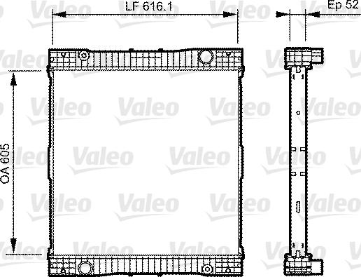 Valeo 735303 - Radiator, engine cooling autospares.lv