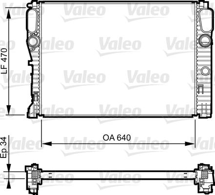 Valeo 735382 - Radiator, engine cooling autospares.lv