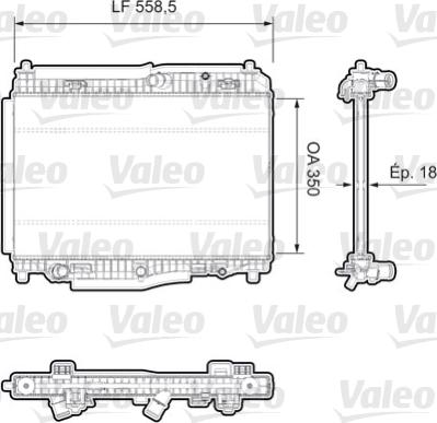 Valeo 735379 - Radiator, engine cooling autospares.lv