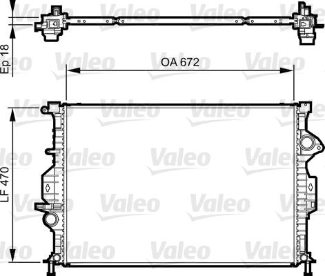 Valeo 735373 - Radiator, engine cooling autospares.lv