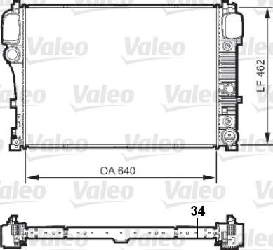 Valeo 735298 - Radiator, engine cooling autospares.lv