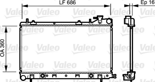 Valeo 735209 - Radiator, engine cooling autospares.lv