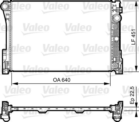 Valeo 735285 - Radiator, engine cooling autospares.lv