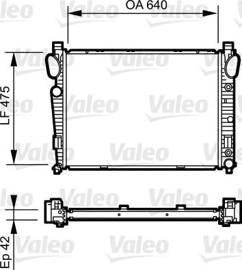 Valeo 735230 - Radiator, engine cooling autospares.lv