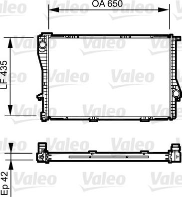 Valeo 735233 - Radiator, engine cooling autospares.lv