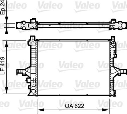 Valeo 735237 - Radiator, engine cooling autospares.lv