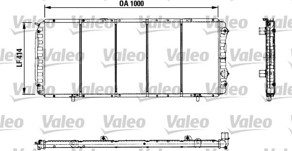 Valeo 730999 - Radiator, engine cooling autospares.lv