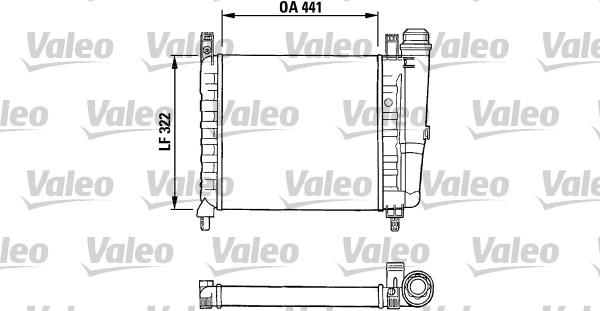 Valeo 730990 - Radiator, engine cooling autospares.lv