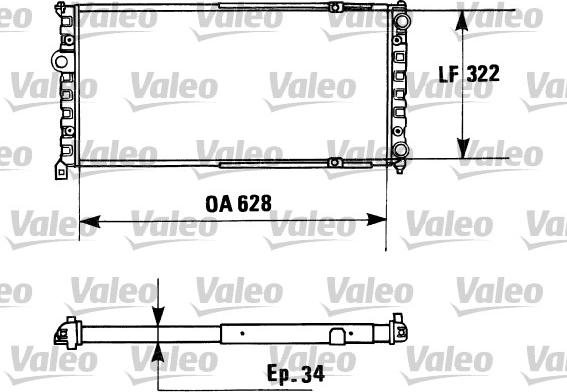 Valeo 730945 - Radiator, engine cooling autospares.lv