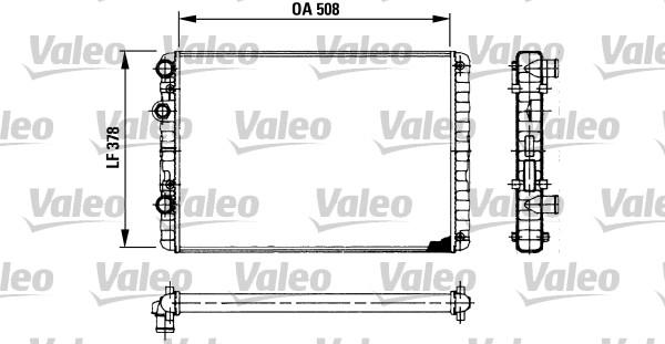 Valeo 730954 - Radiator, engine cooling autospares.lv