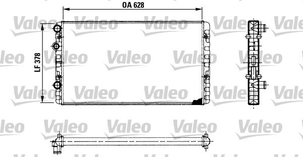 Valeo 730955 - Radiator, engine cooling autospares.lv