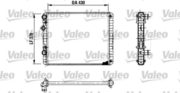 Valeo 730956 - Radiator, engine cooling autospares.lv