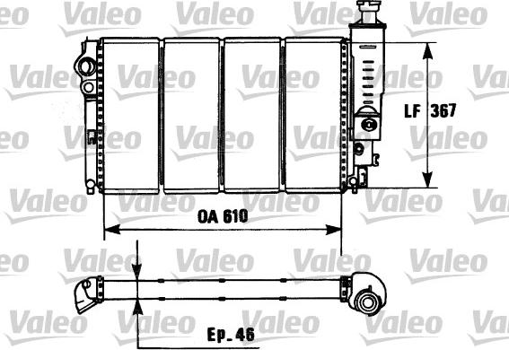 Valeo 730953 - Radiator, engine cooling autospares.lv