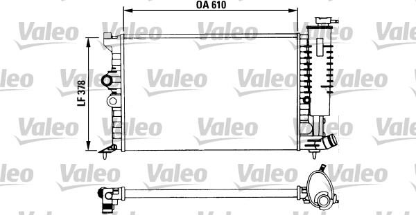 Valeo 730957 - Radiator, engine cooling autospares.lv