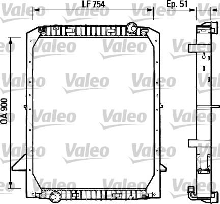 Valeo 730965 - Radiator, engine cooling autospares.lv