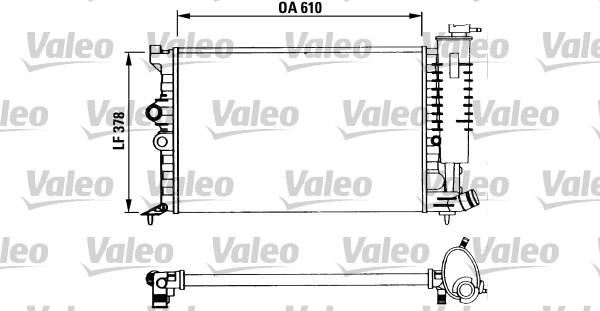 Valeo 730960 - Radiator, engine cooling autospares.lv