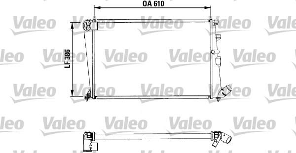 Valeo 730961 - Radiator, engine cooling autospares.lv