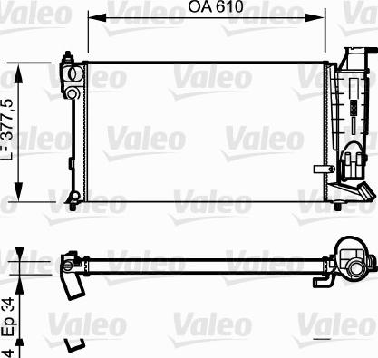 Valeo 730984 - Radiator, engine cooling autospares.lv