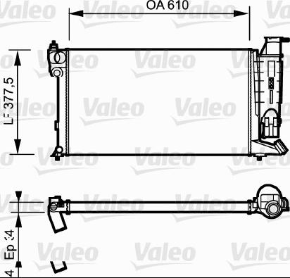 Valeo 730985 - Radiator, engine cooling autospares.lv