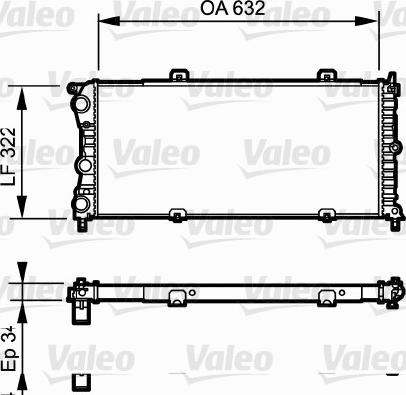 Valeo 730981 - Radiator, engine cooling autospares.lv